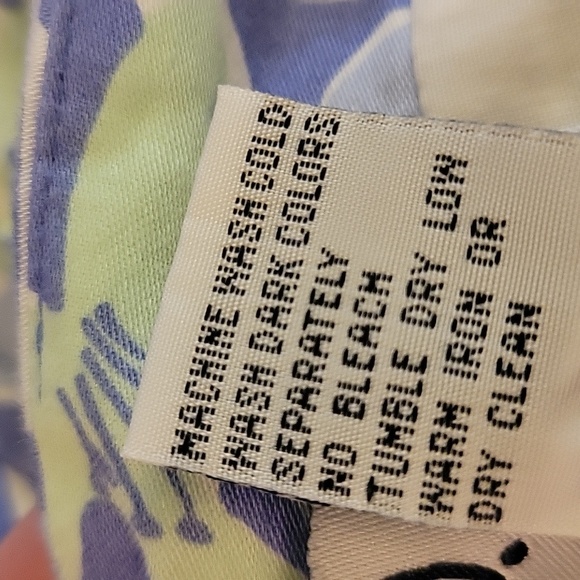 Lilly Pulitzer lilac mint green white floral ladybug print A line skirt Lined 14 - Picture 6 of 6